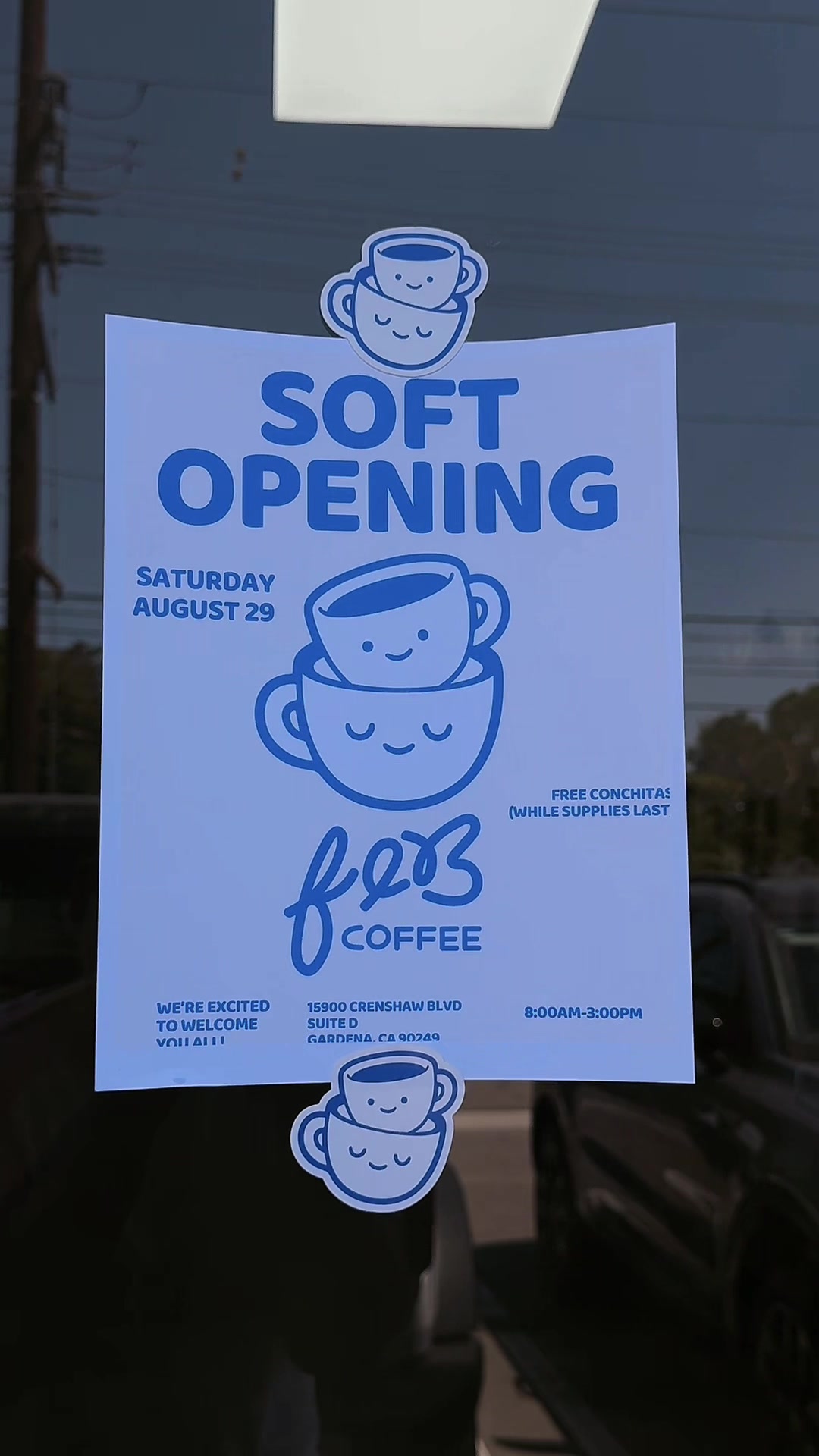 We did it guys! We’re opening our doors 8/29. We can’t wait to have you all fill our space. 🥹😭💙🤩